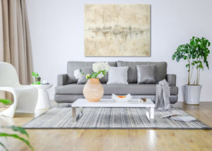 Abstraktes Gemälde Schattenspiel