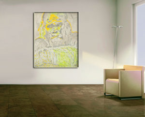 Affe Gemälde Acryl Bild Tier abstrakt