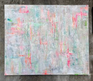 Farbinseln Spachtel Bild Acryl Bad Soden